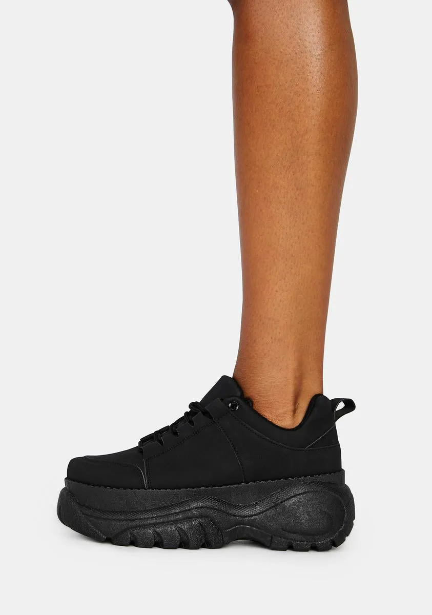 Midnight Soar High Platform Sneakers