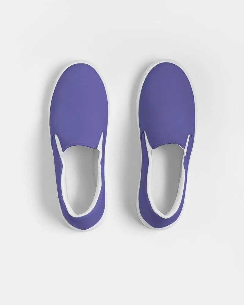 Midtone Blue Slip-On Canvas Sneakers | Women's | C80M80Y0K0