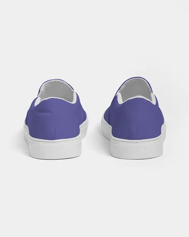 Midtone Blue Slip-On Canvas Sneakers | Women's | C80M80Y0K0