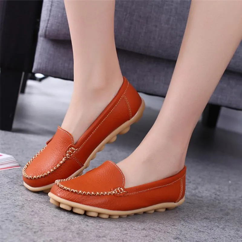 Moccasins Loafers for Women Comfort Non-slip Driving Shoes