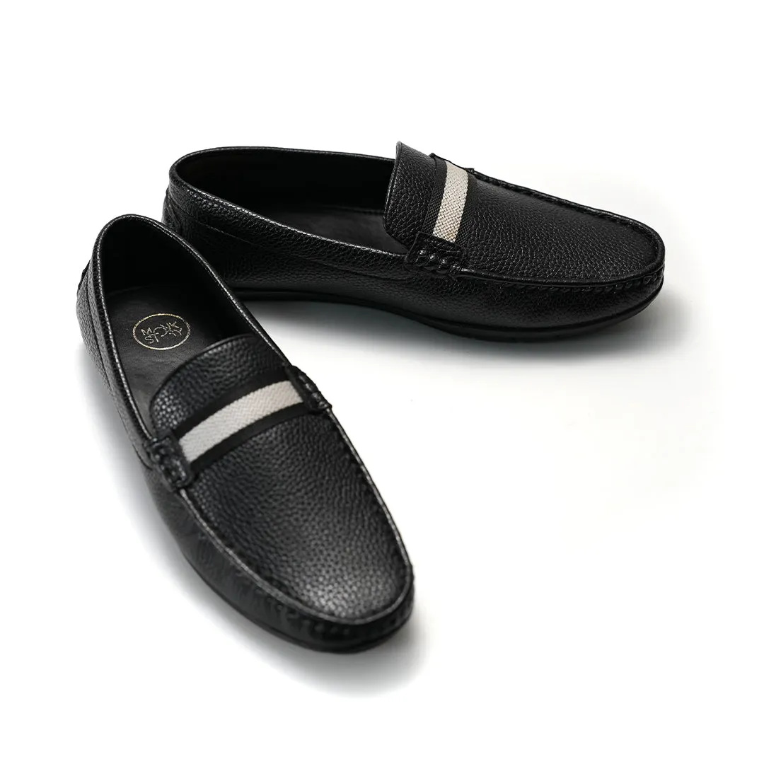 Monkstory Flexi Classic Driving Shoes - Black