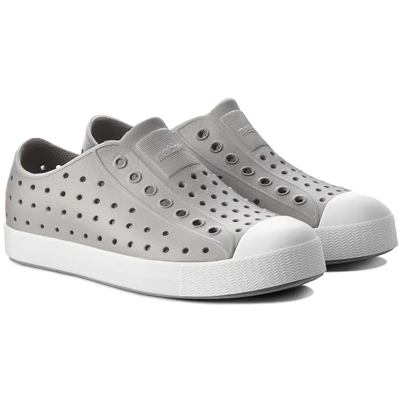 Native Junior's Jefferson Sneaker - Pigeon Grey/Shell White 12100100-1501