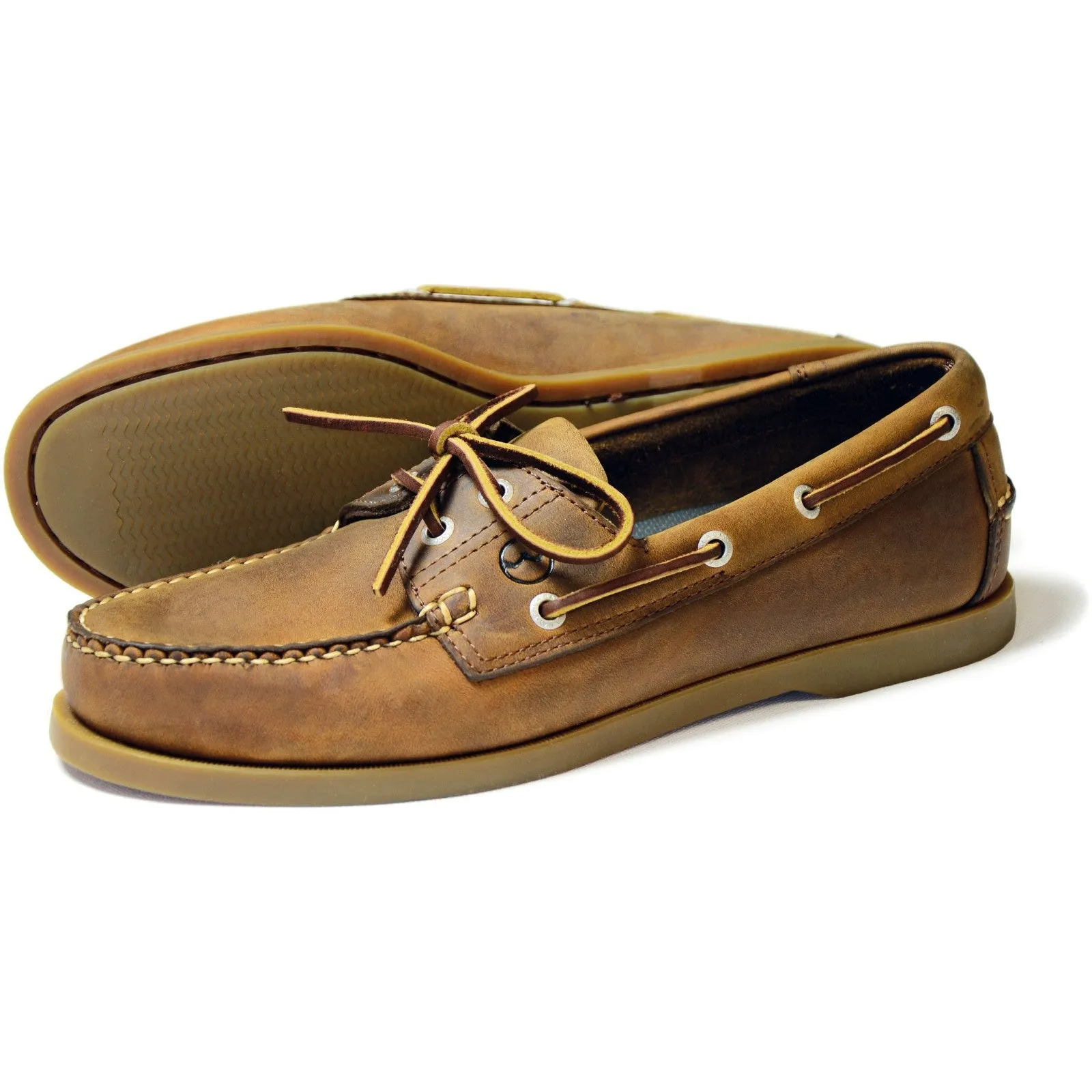 Orca Bay Creek Mens Sand Nubuck Leather Deck Shoes