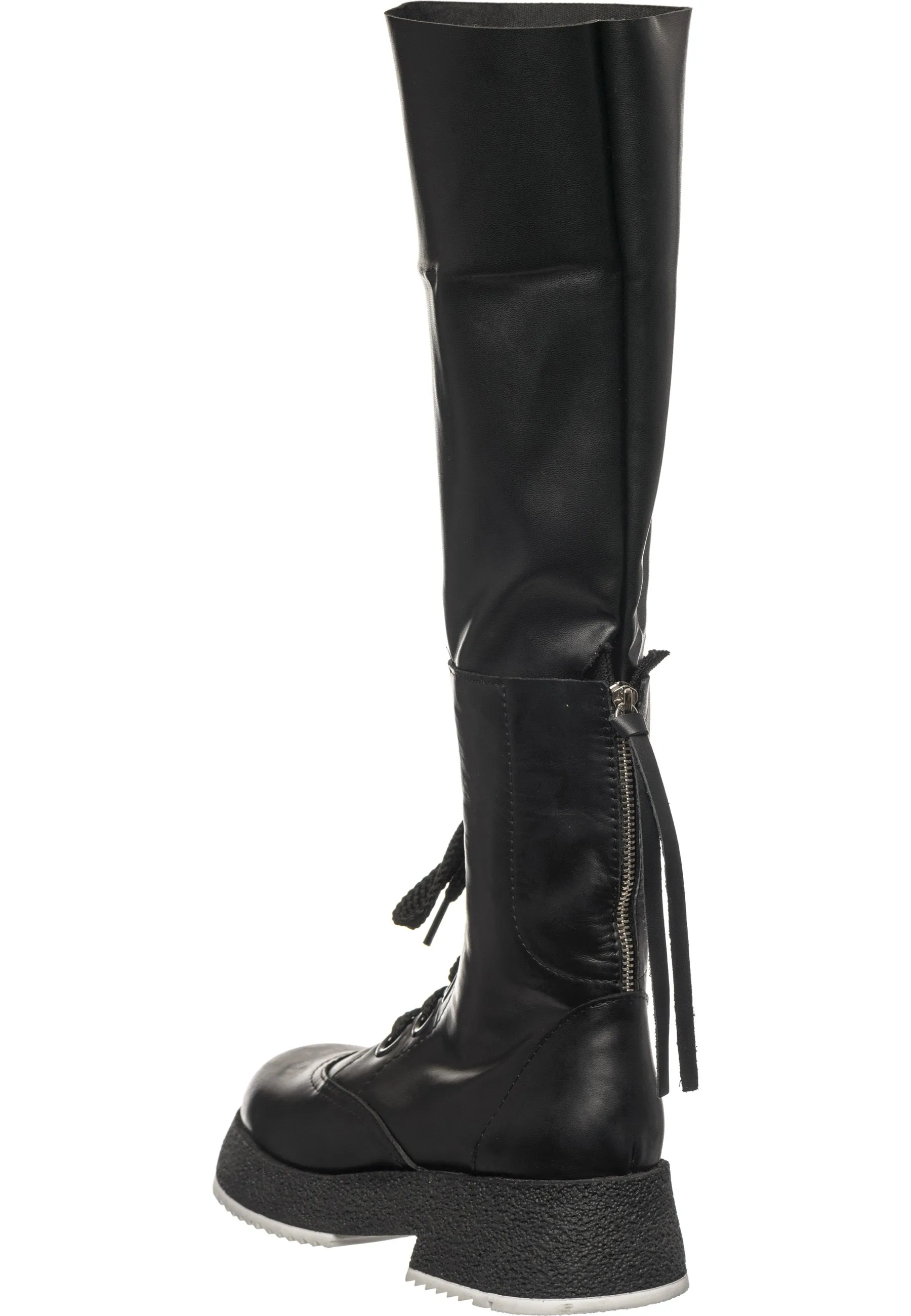 Over-the-Knee Lace-Up Combat Boots