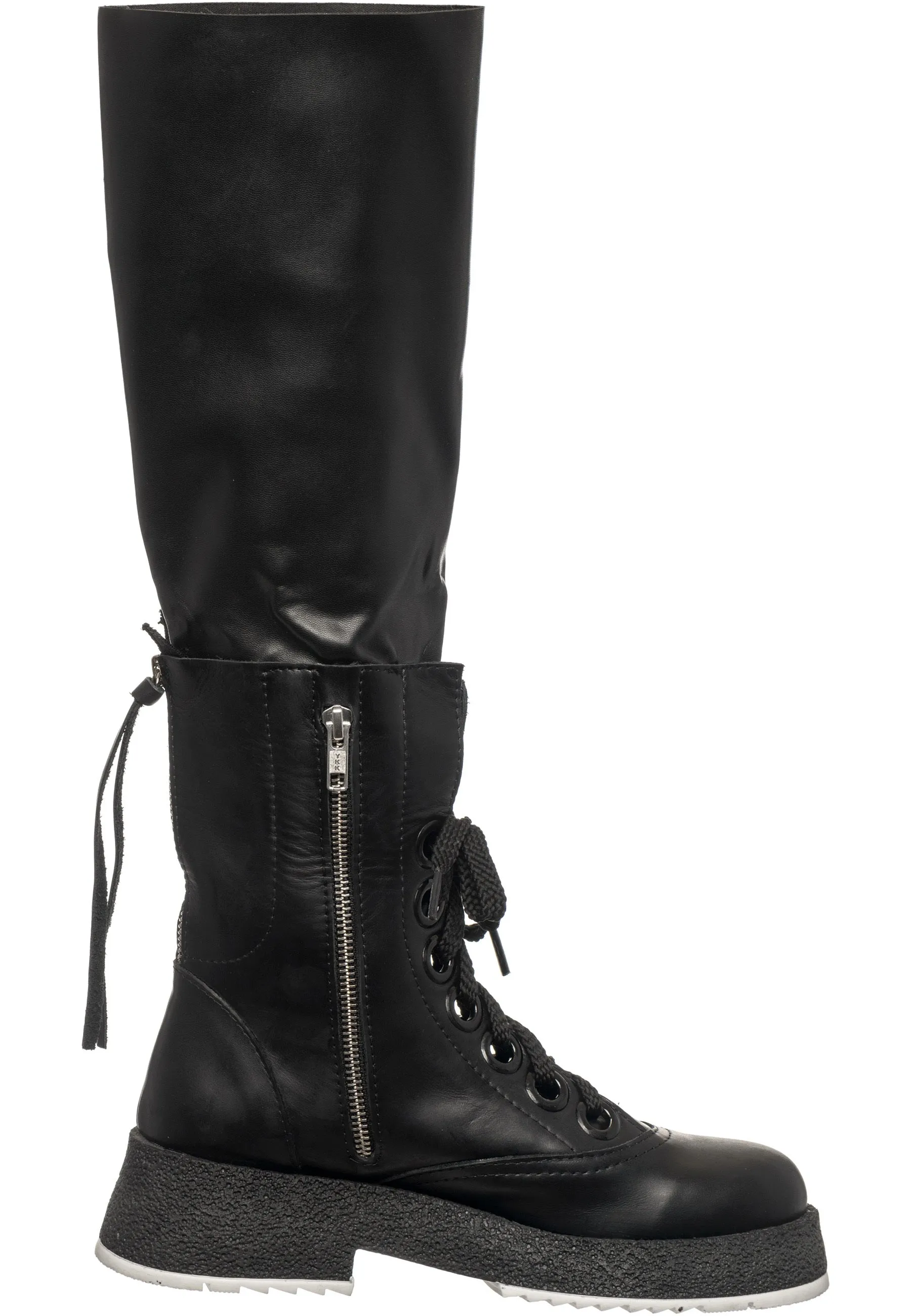 Over-the-Knee Lace-Up Combat Boots