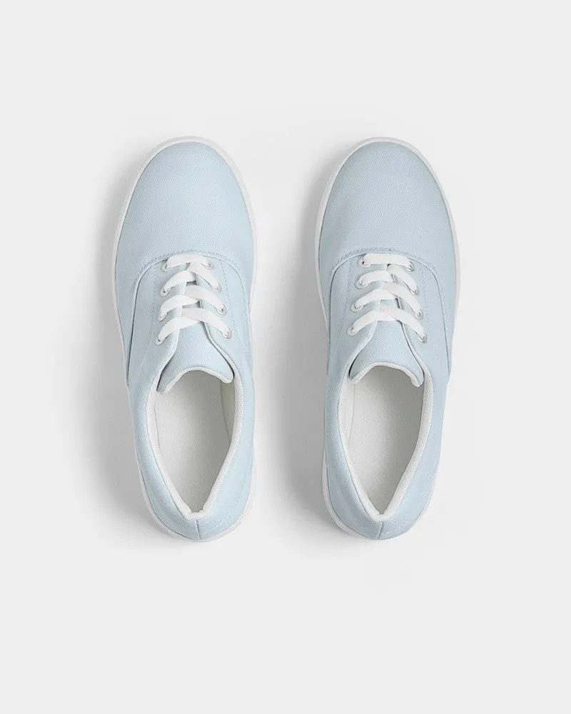 Pale Cyan Men's Canvas Sneakers | Men's | Bright Pale Cyan | C10M0Y0K0