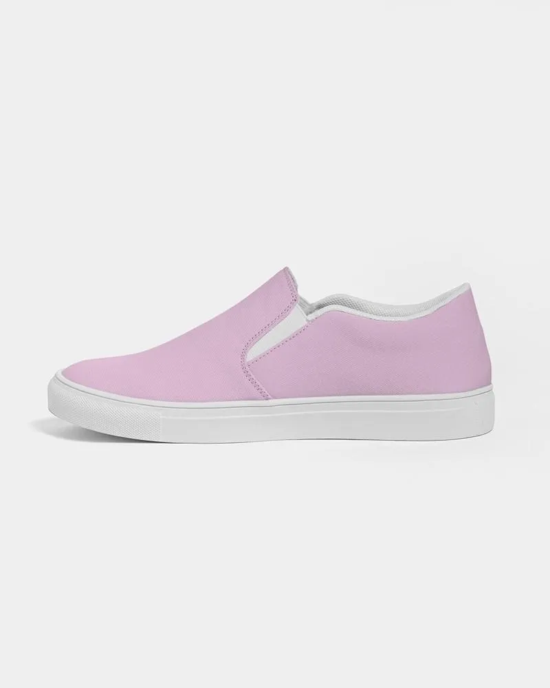 Pale Pastel Magenta Purple Slip-On Canvas Sneakers | Men's | Bright Pale Pastel Magenta Purple | C8M30Y0K0