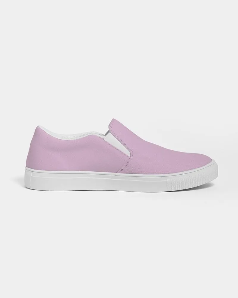 Pale Pastel Magenta Purple Slip-On Canvas Sneakers | Men's | Bright Pale Pastel Magenta Purple | C8M30Y0K0