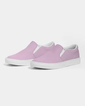 Pale Pastel Magenta Purple Slip-On Canvas Sneakers | Men's | Bright Pale Pastel Magenta Purple | C8M30Y0K0