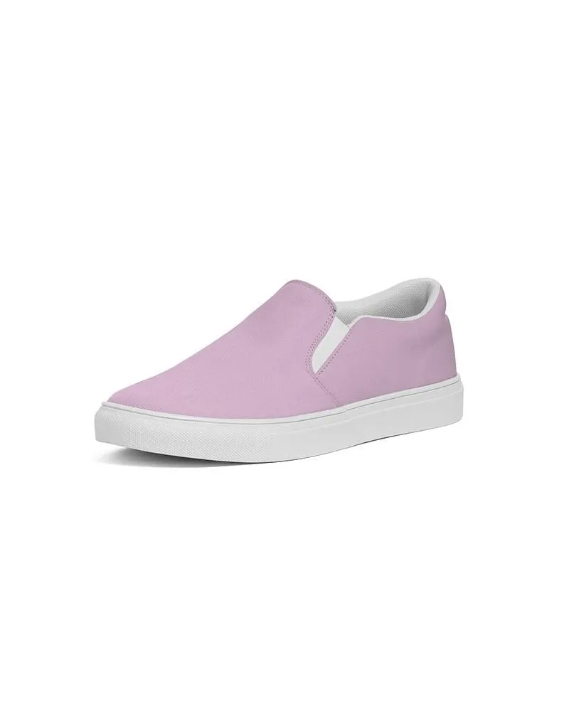 Pale Pastel Magenta Purple Slip-On Canvas Sneakers | Men's | Bright Pale Pastel Magenta Purple | C8M30Y0K0