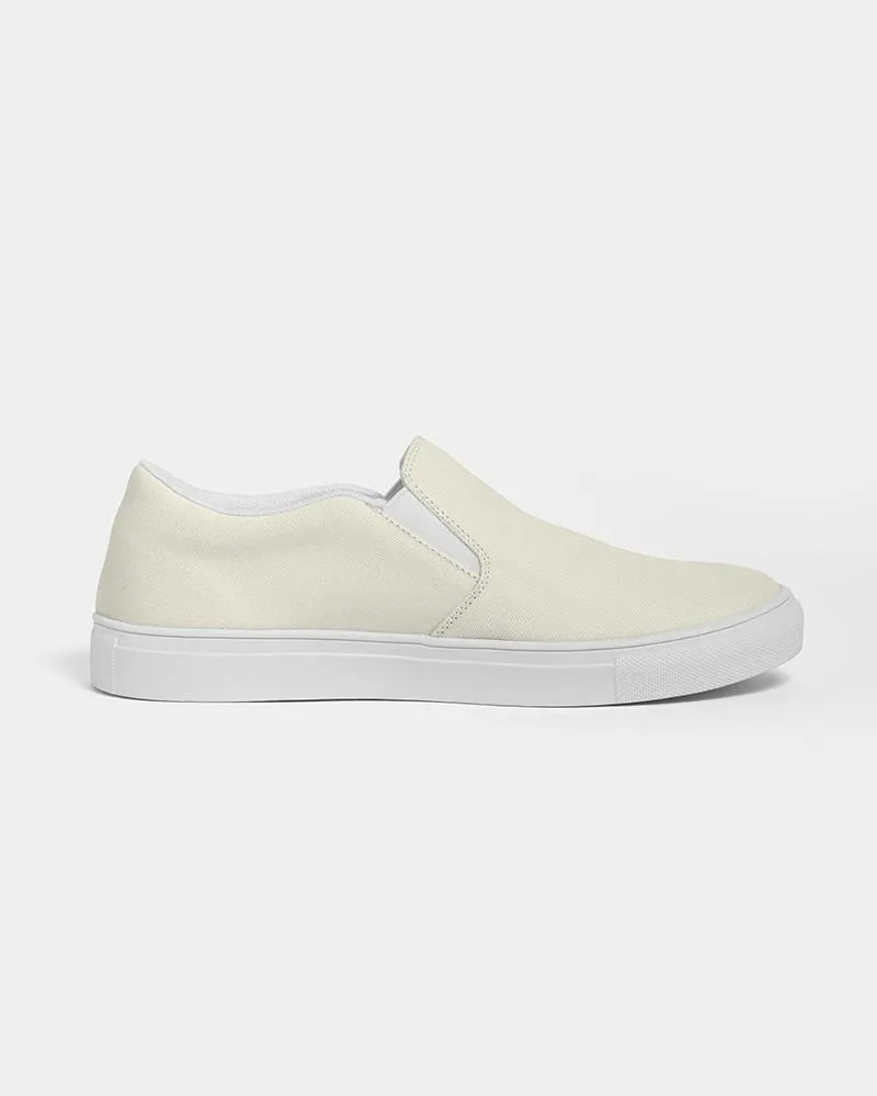 Pale Yellow Slip-On Canvas Sneakers | Men's | Bright Pale Yellow | C0M0Y10K0