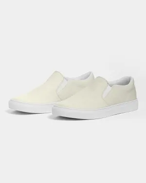 Pale Yellow Slip-On Canvas Sneakers | Men's | Bright Pale Yellow | C0M0Y10K0