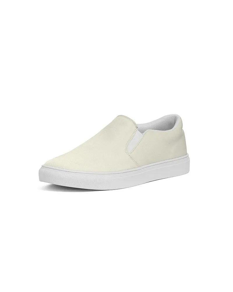 Pale Yellow Slip-On Canvas Sneakers | Men's | Bright Pale Yellow | C0M0Y10K0