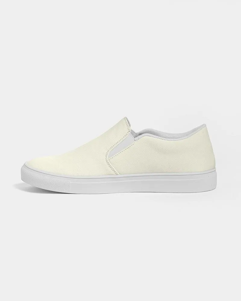 Pale Yellow Slip-On Canvas Sneakers | Men's | Bright Pale Yellow | C0M0Y10K0