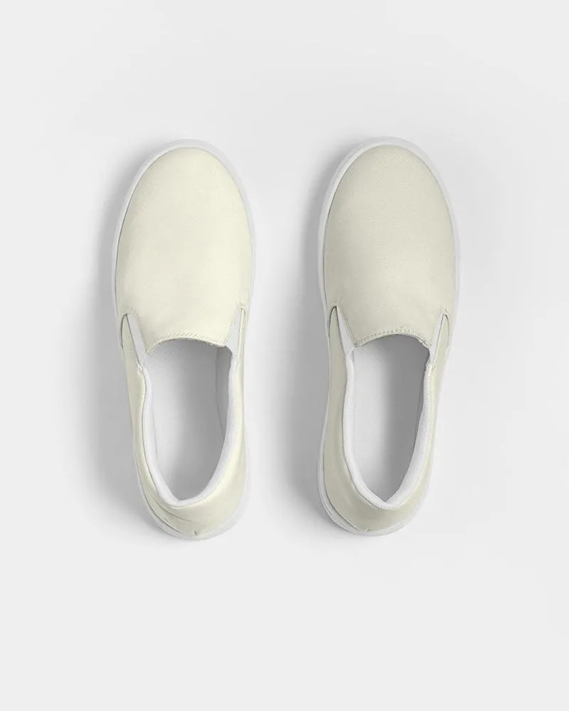 Pale Yellow Slip-On Canvas Sneakers | Men's | Bright Pale Yellow | C0M0Y10K0