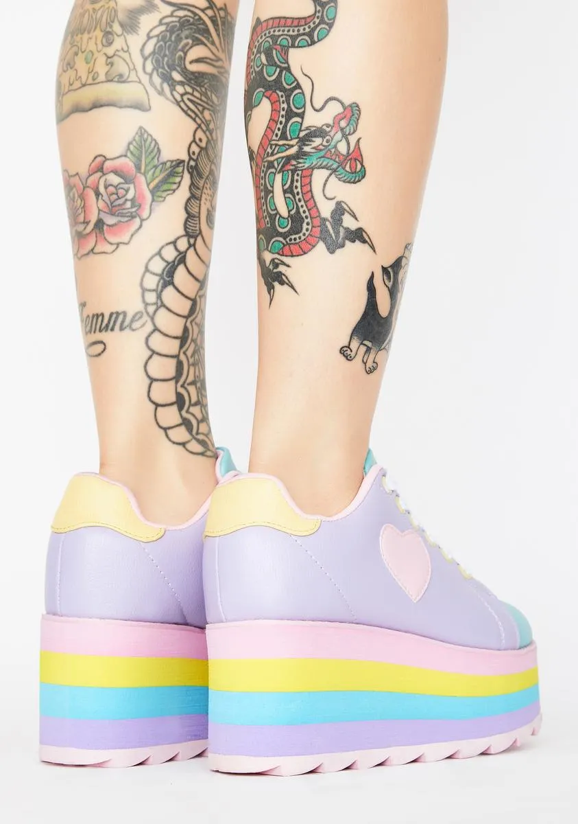 Pastel Lala Platform Sneakers