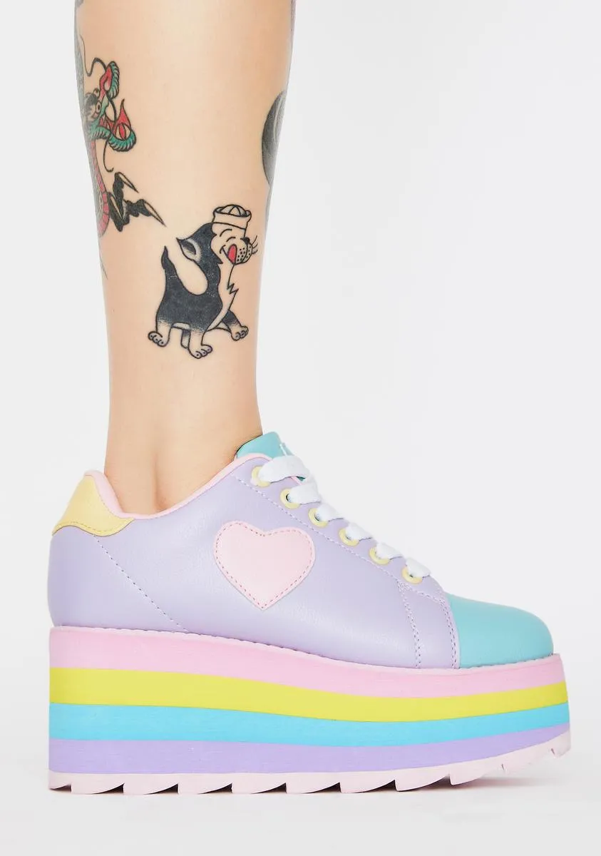 Pastel Lala Platform Sneakers