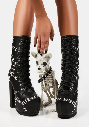 Patch Me Up Lace Up Boots