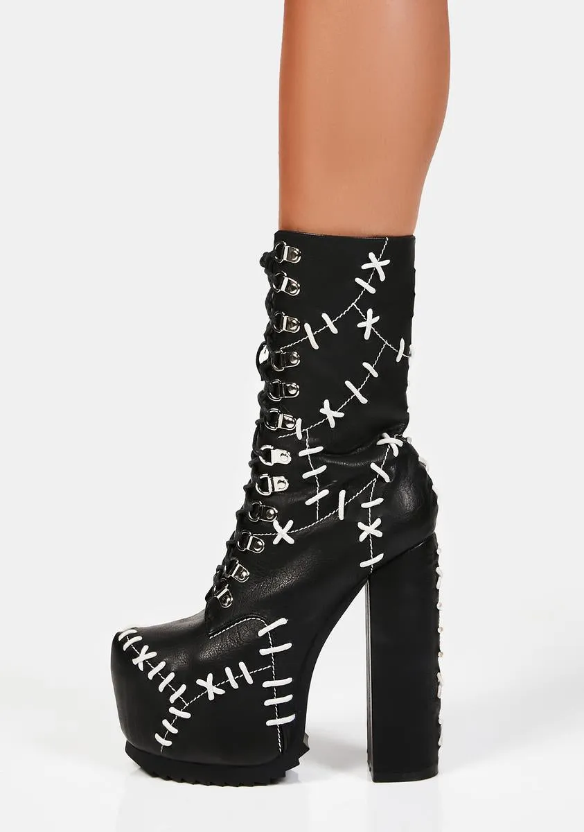 Patch Me Up Lace Up Boots