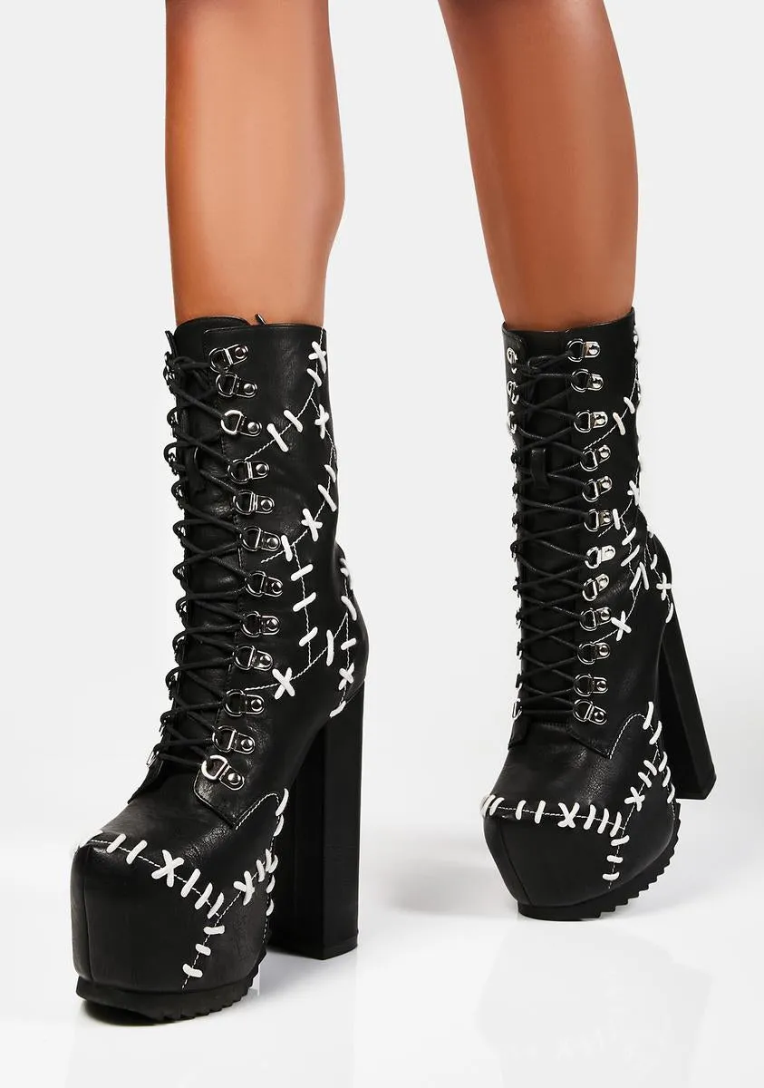 Patch Me Up Lace Up Boots