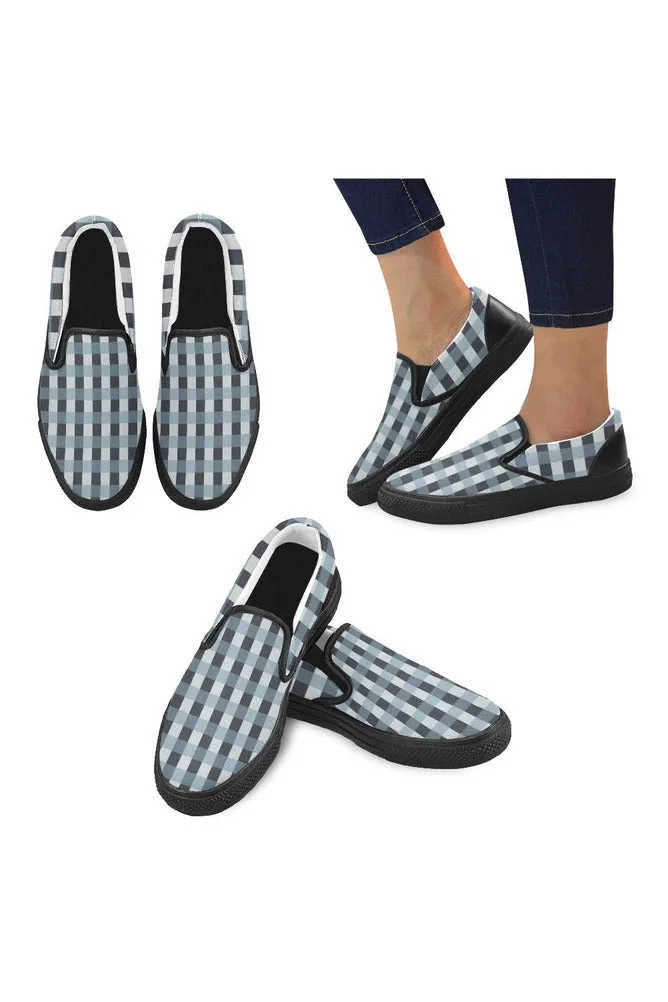 Plaid Planet Men's Slip-on Canvas Shoes