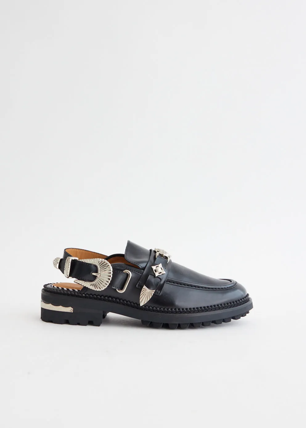 Polido Sling Back Loafers