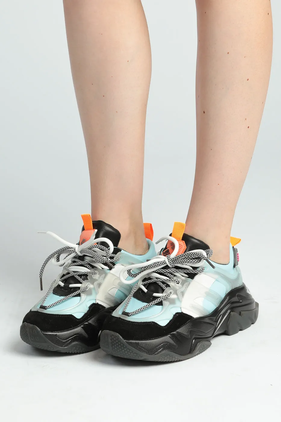 Pulse Transparent Chunky Sneakers - Blue