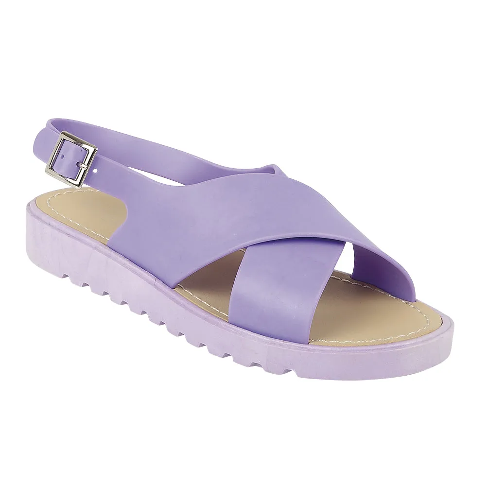 Purple Flat Shoes