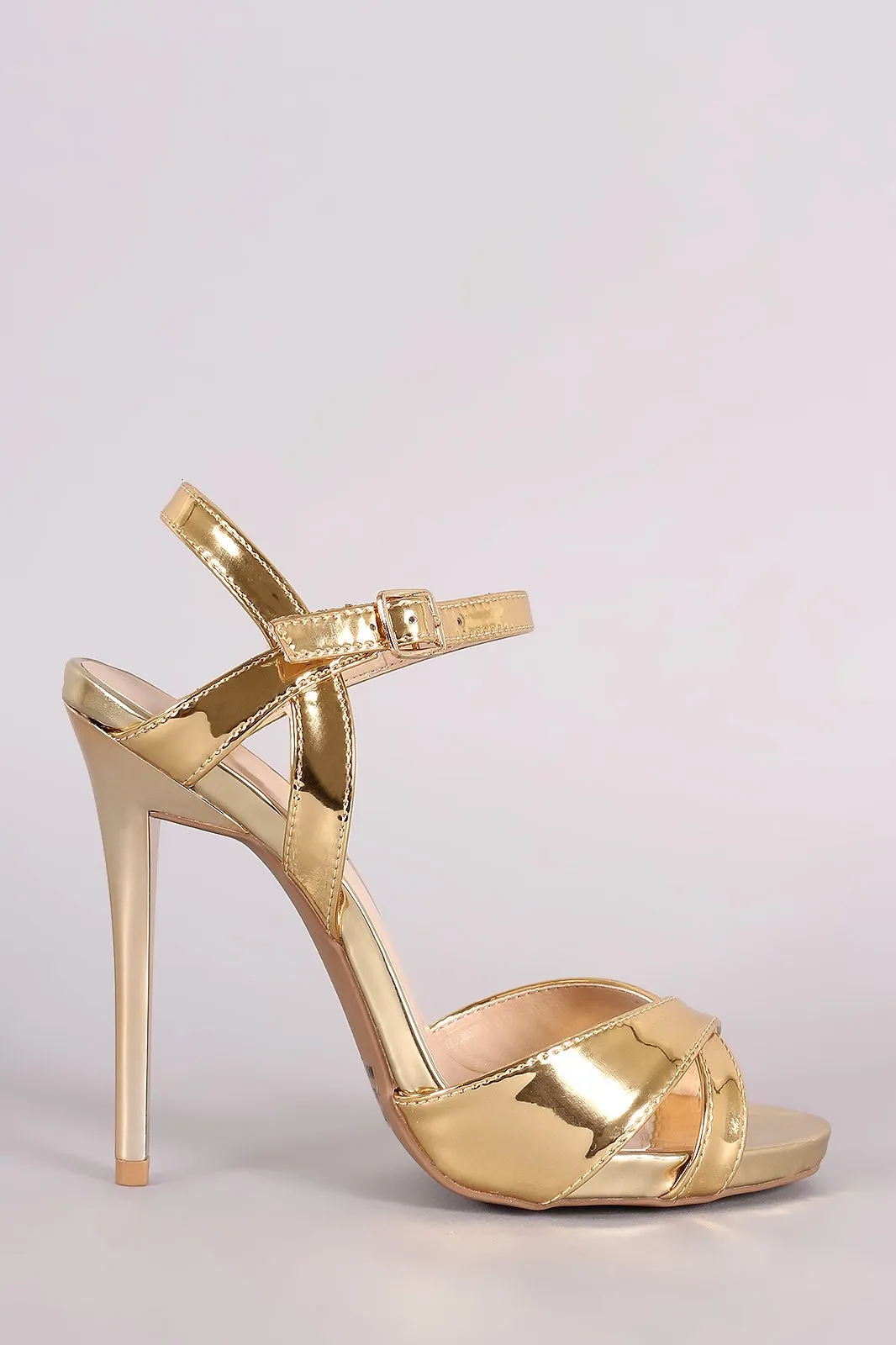 Qupid Classic Crisscross Slingback Stiletto Heel