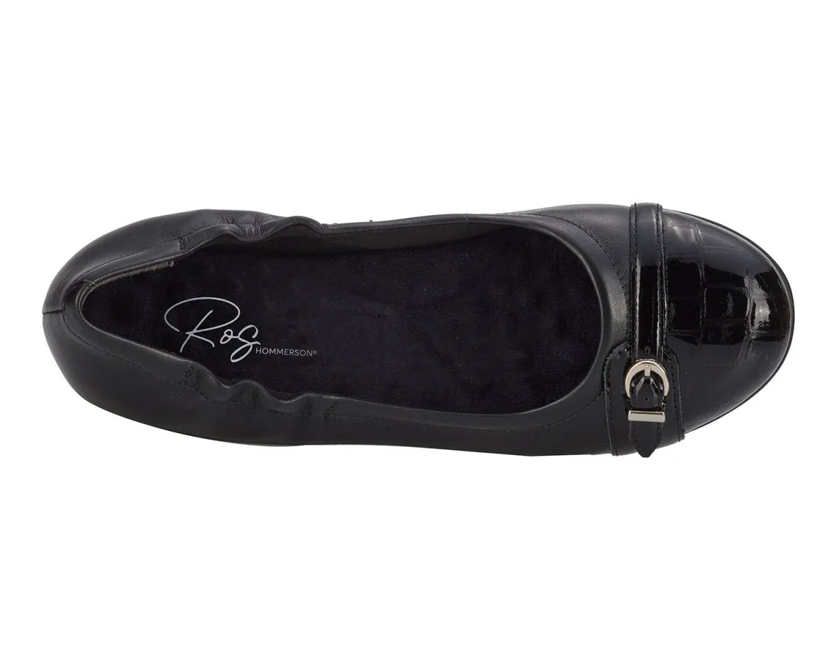 Ros Hommerson Trista Women's Flat Slip-on Shoes In Black Pat