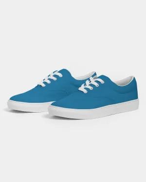 Shaded Cyan Canvas Sneakers | Women's | C100M25Y0K30