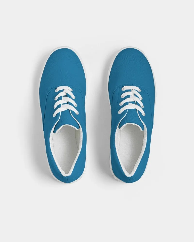 Shaded Cyan Canvas Sneakers | Women's | C100M25Y0K30