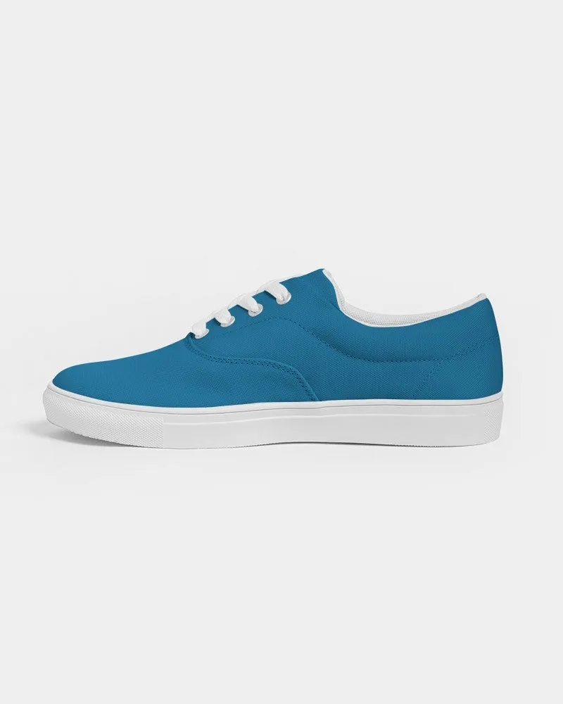 Shaded Cyan Canvas Sneakers | Women's | C100M25Y0K30