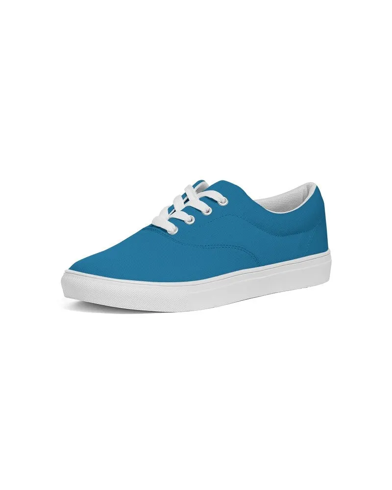 Shaded Cyan Canvas Sneakers | Women's | C100M25Y0K30