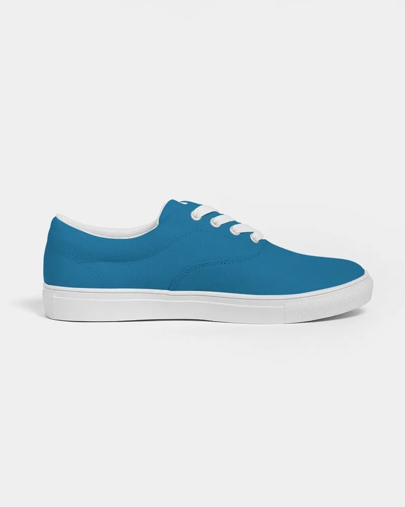 Shaded Cyan Canvas Sneakers | Women's | C100M25Y0K30