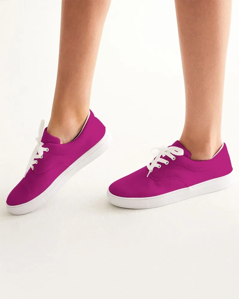 Shaded Magenta Canvas Sneakers | Women's | C0M100Y0K30