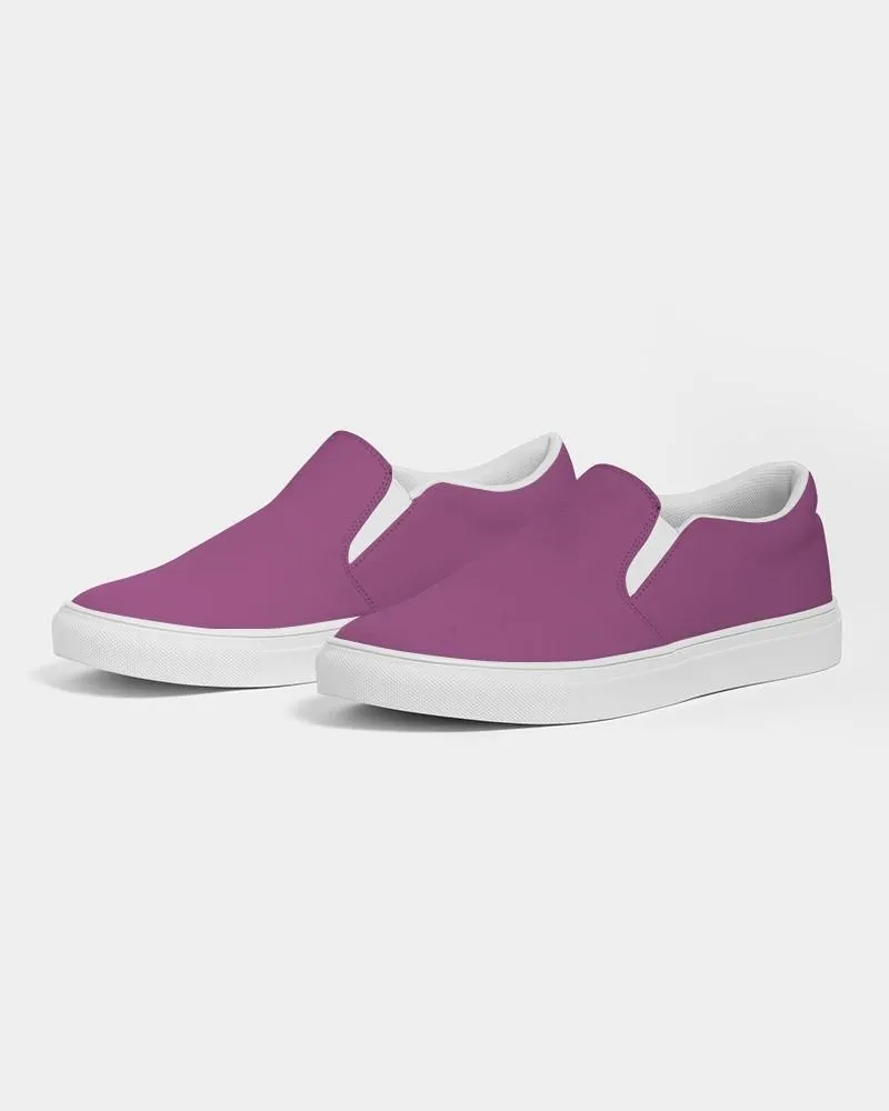 Shaded Midtone Purple Slip-On Canvas Sneakers | Men's | C20M80Y0K30