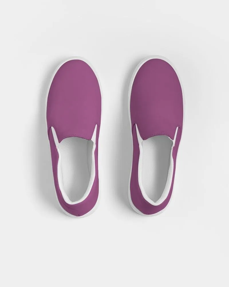 Shaded Midtone Purple Slip-On Canvas Sneakers | Men's | C20M80Y0K30