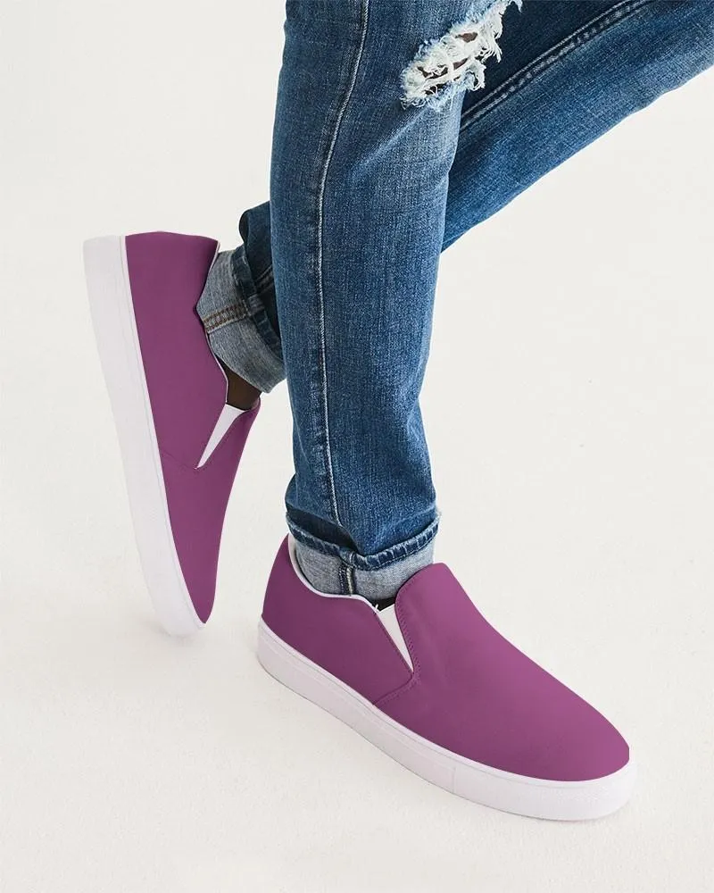 Shaded Midtone Purple Slip-On Canvas Sneakers | Men's | C20M80Y0K30