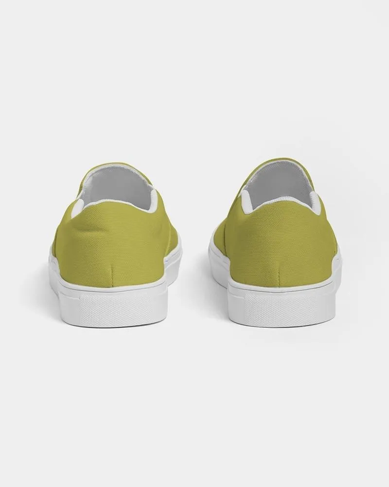 Shaded Midtone Yellow Slip-On Canvas Sneakers | Men's | C0M0Y80K30