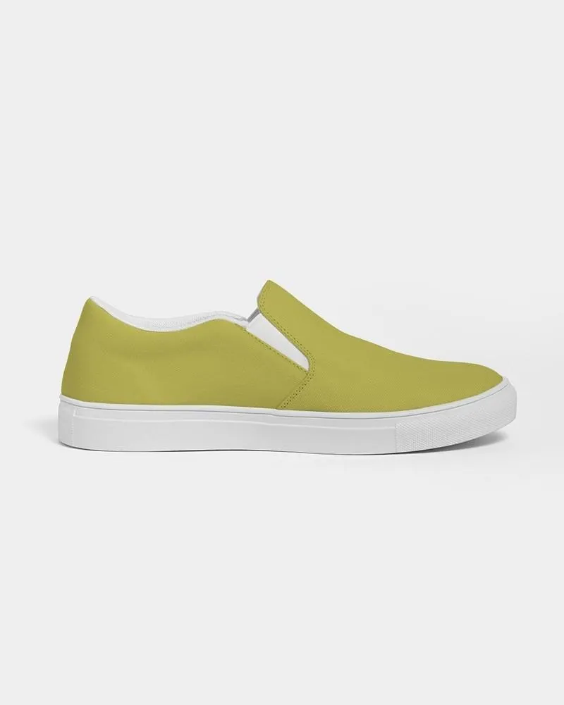 Shaded Midtone Yellow Slip-On Canvas Sneakers | Men's | C0M0Y80K30