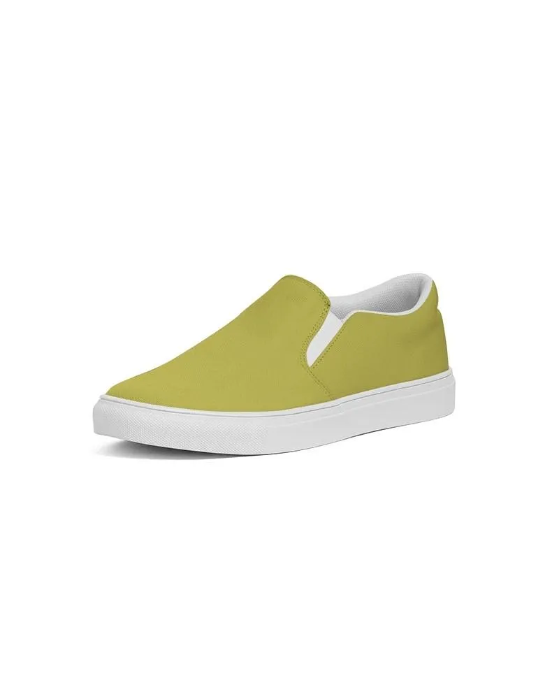 Shaded Midtone Yellow Slip-On Canvas Sneakers | Men's | C0M0Y80K30