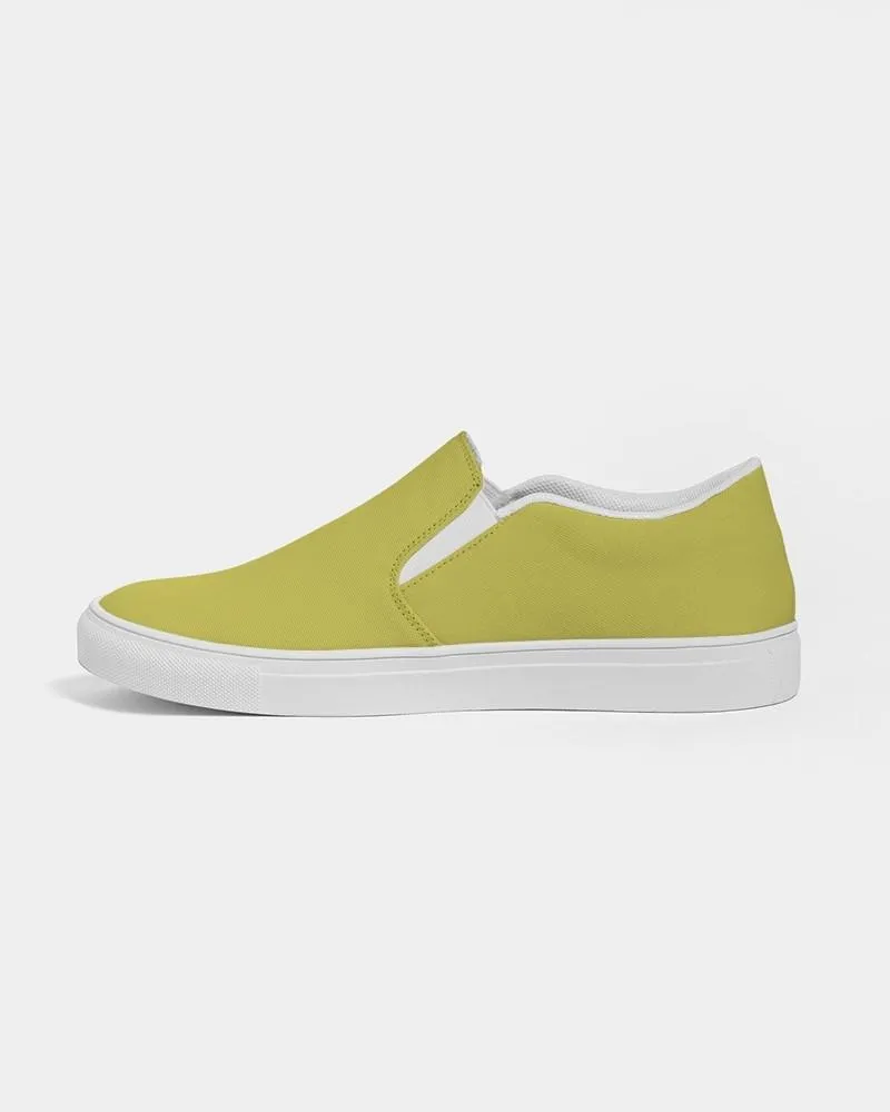 Shaded Midtone Yellow Slip-On Canvas Sneakers | Men's | C0M0Y80K30