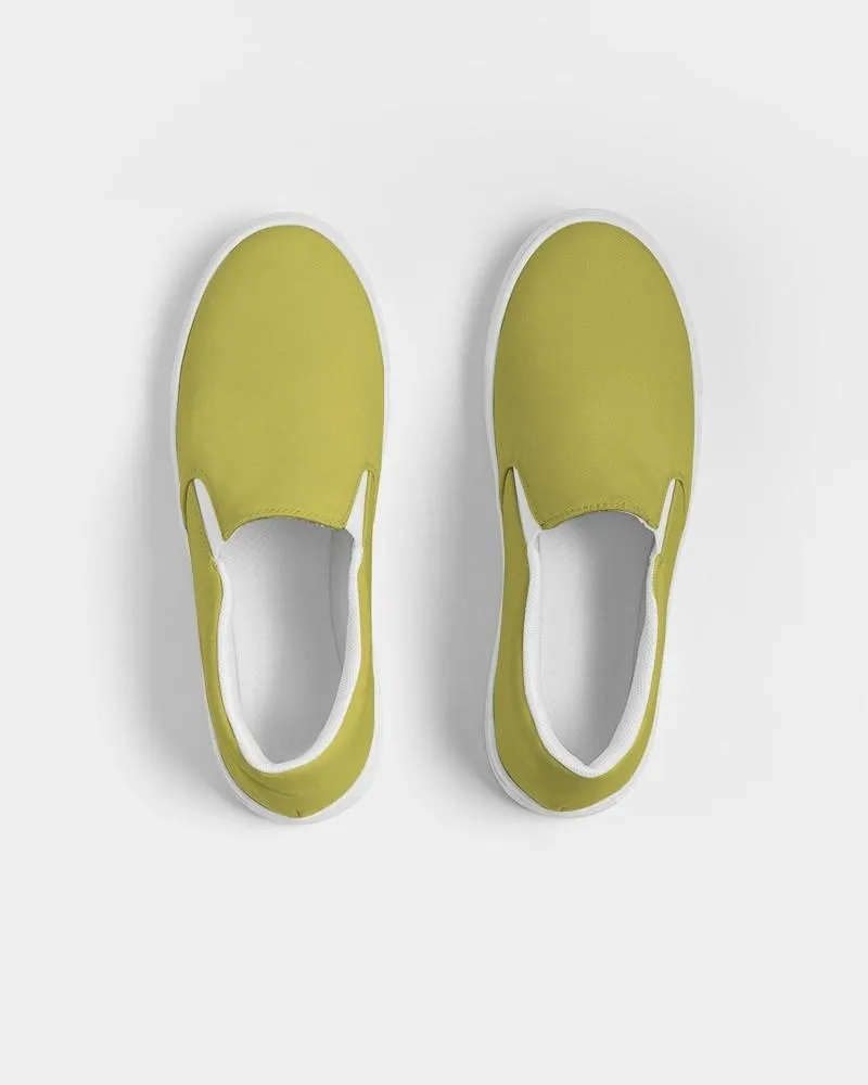 Shaded Midtone Yellow Slip-On Canvas Sneakers | Men's | C0M0Y80K30