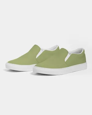 Shaded Pastel Warm Green Slip-On Canvas Sneakers | Men's | C15M0Y60K30