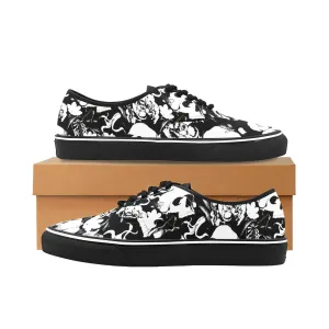 Skull Garden, Men's Classic Canvas Low Top Sneakers