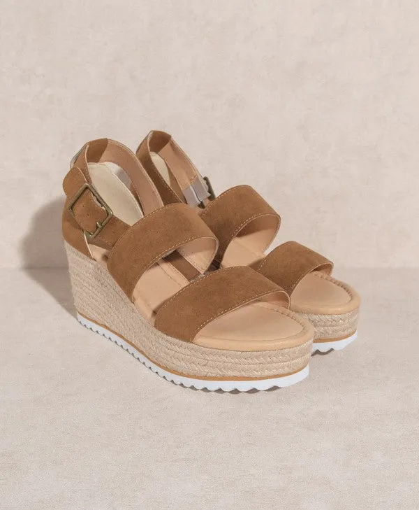 Slyvie - Double Strap Wedge Sandals For women