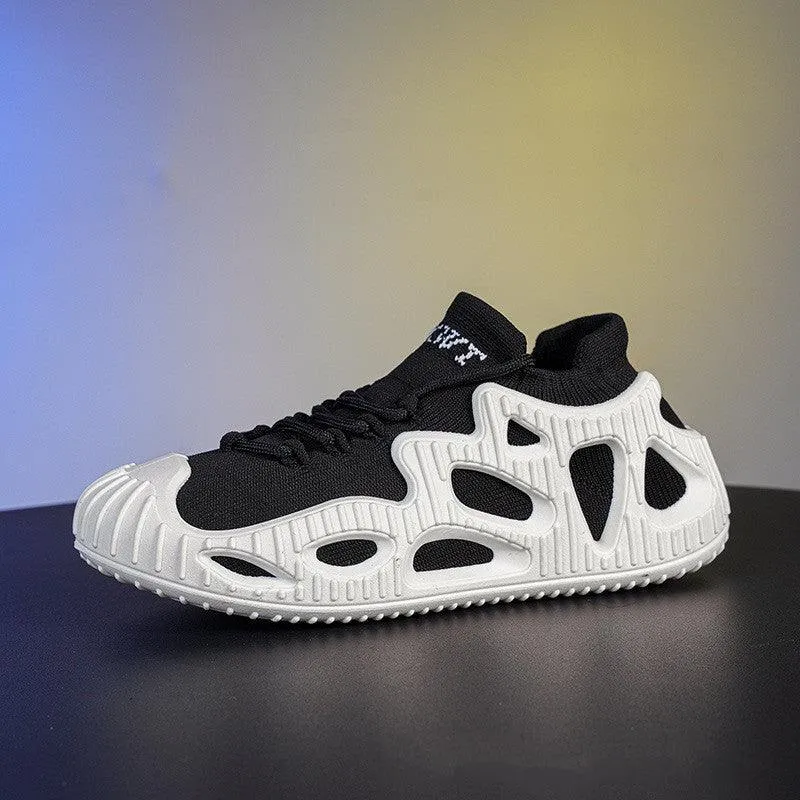 Stylish Canvas Lace-Up Sneakers with Breathable Design