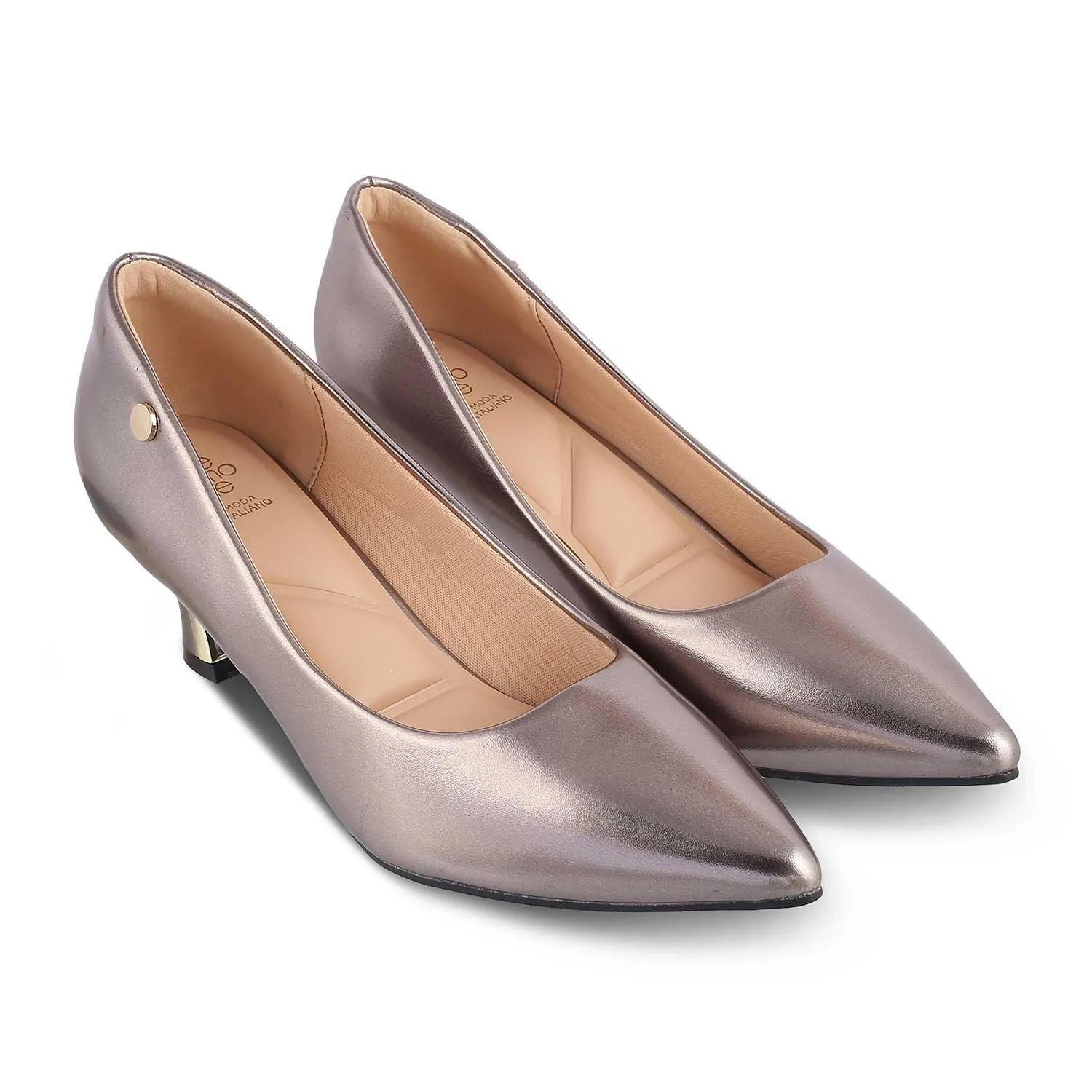 The Hanger Pewter Women's Dress Pumps Tresmode