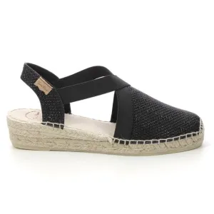 Toni Pons Wedge Sandal Sparkle Black